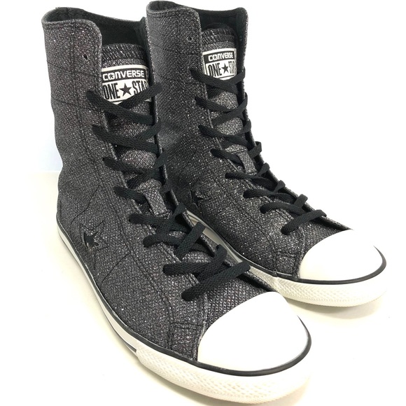 Converse Shoes - Converse One Star Shimmer Charcoal High Tops sz 7